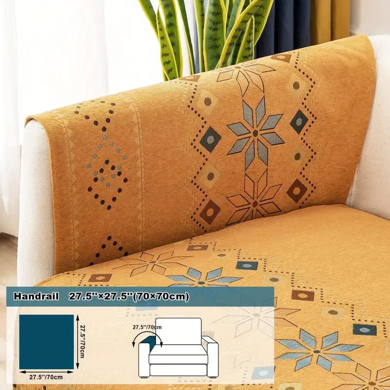 Чехол на диван с геометрической вышивкой, чехол для дивана, толстый плюшевый защитный чехол для дивана, нескользящие чехлы для диванов для спальни, офиса, гостиной, домашнего декора handrail 70x70cm жёлтый
Чехол на диван с геометрической вышивкой, чехол для дивана, толстый плюшевый защитный чехол для дивана, нескользящие чехлы для диванов для спальни, офиса, гостиной, домашнего декора handrail 70x70cm жёлтый