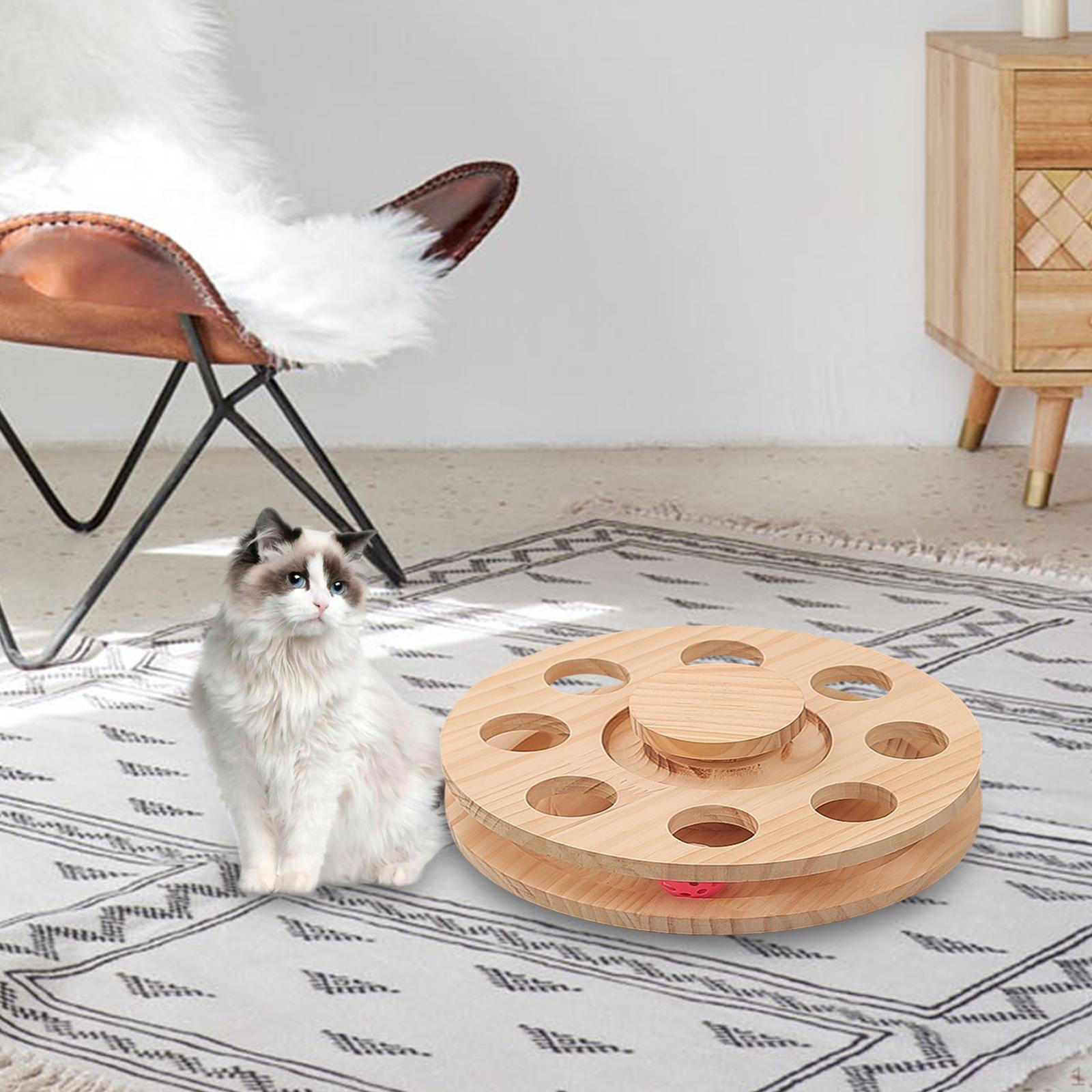 Interactive Cats Toy Wooden ,Solid Wood with Balls , for Indoor Training Furniture Activity Kitten S_Turntable
Interactive Cats Toy Wooden ,Solid Wood with Balls , for Indoor Training Furniture Activity Kitten S_Turntable