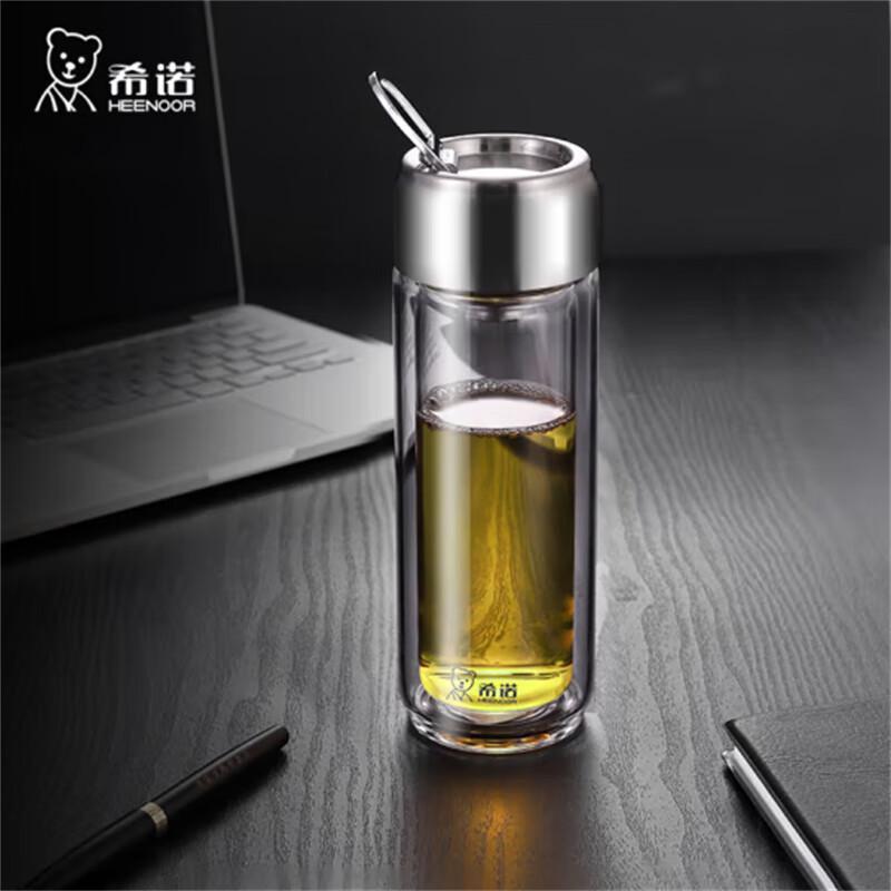 Heenoor XN-6770 Double Wall Glass Travel Mug with Handle and Filter, 255ML
Heenoor XN-6770 Double Wall Glass Travel Mug with Handle and Filter, 255ML