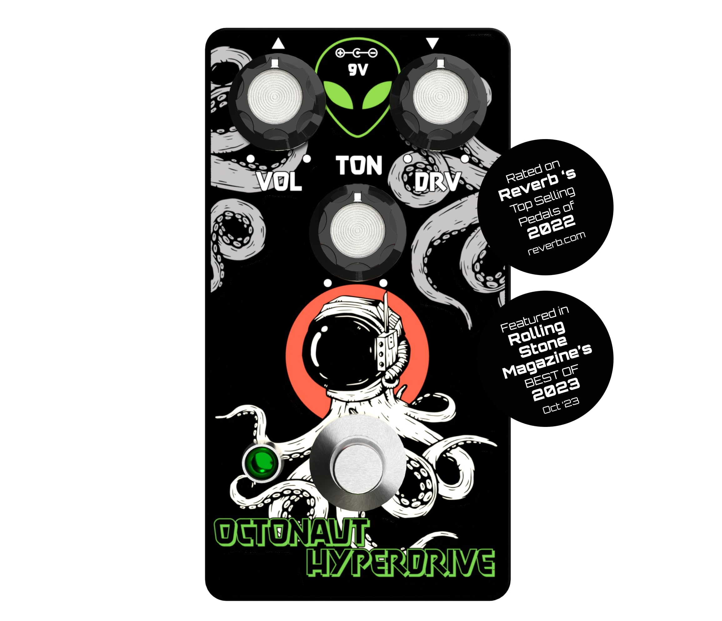 Interstellar Audio Machines Octonaut Hyperdrive Transparent Overdrive Effect Pedal - -
Interstellar Audio Machines Octonaut Hyperdrive Transparent Overdrive Effect Pedal - -