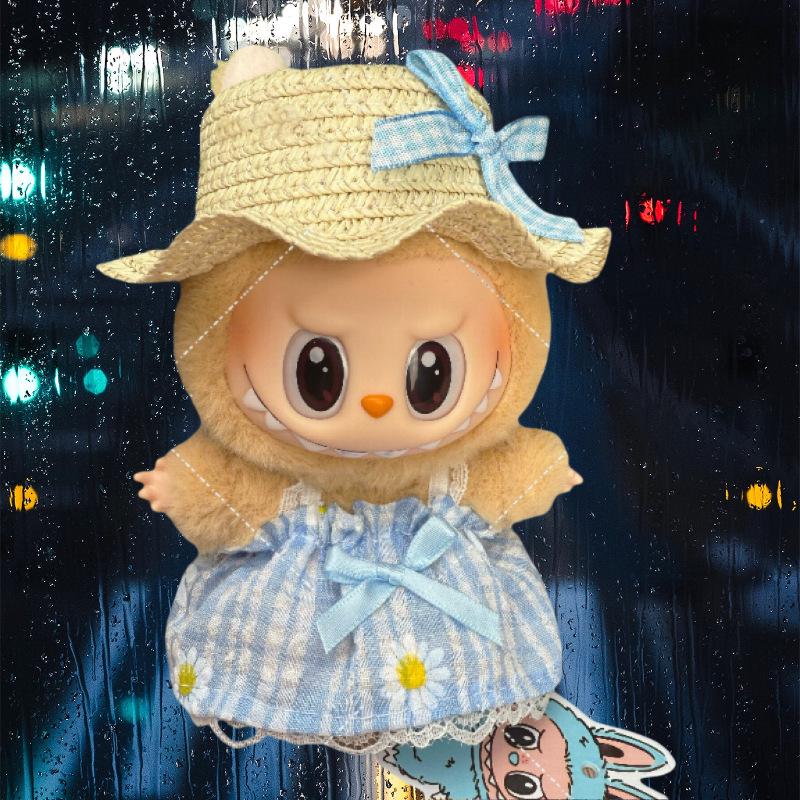 Одяг для ляльок Labubu: Костюм-спідниця для 17-сантиметрової плюшевої або вінілової ляльки, підходить для одного, двох і трьох поколінь Cool Summer (Hat+Skirt)
Одяг для ляльок Labubu: Костюм-спідниця для 17-сантиметрової плюшевої або вінілової ляльки, підходить для одного, двох і трьох поколінь Cool Summer (Hat+Skirt)