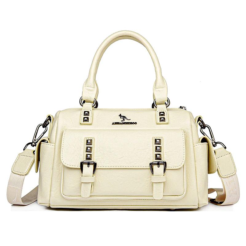 Soft Leather Women s Bags Feminine Boston Bag Large Capacity Shoulder Bags
Soft Leather Women s Bags Feminine Boston Bag Large Capacity Shoulder Bags