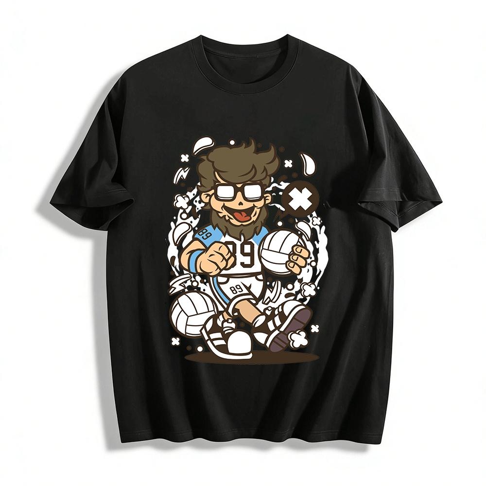 Volleyball Bearded Guy Graphic Casual Sports Tee For Teens Adults Pure cotton T-shirt XXS
Volleyball Bearded Guy Graphic Casual Sports Tee For Teens Adults Pure cotton T-shirt XXS