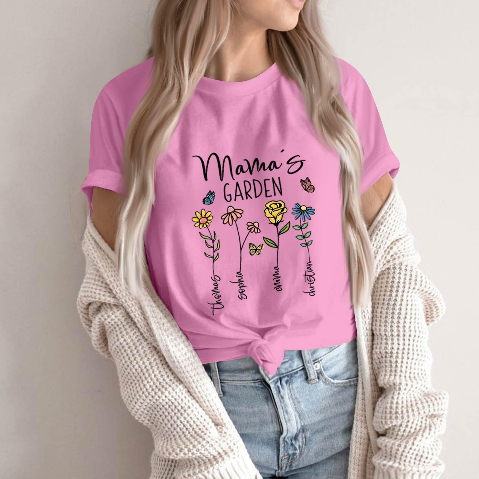 Женская футболка с круглым вырезом и короткими рукавами с принтом M розовый
Женская футболка с круглым вырезом и короткими рукавами с принтом M розовый