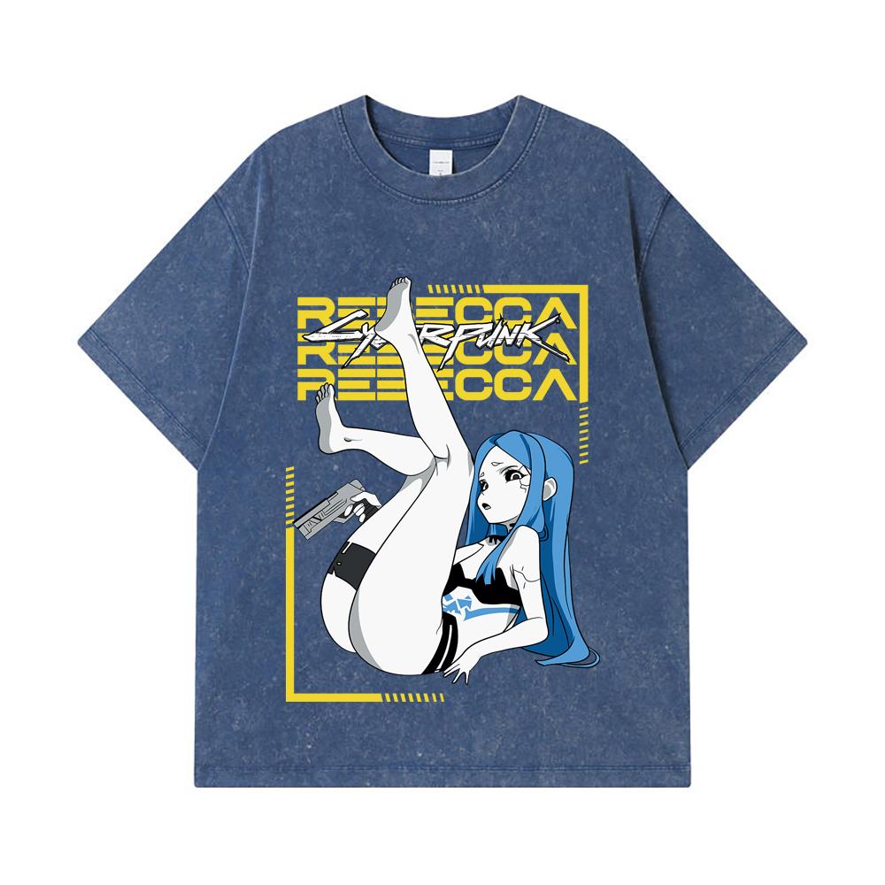 275 GSM Washed T-shirts 100% Cotton Cyberpunk Edgerunners V4 Rebecca Print Unisex Heavy Cotton T Shirt 2XL королівський синій колір
275 GSM Washed T-shirts 100% Cotton Cyberpunk Edgerunners V4 Rebecca Print Unisex Heavy Cotton T Shirt 2XL королівський синій колір