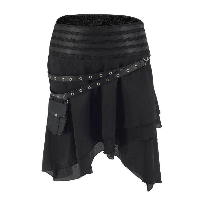 New Style Skirt for Women, Rock Punk Skirt, Hip-Hop Street Dance Performance Skirt, Halloween Irregular Stage Performance Skirt Black S
New Style Skirt for Women, Rock Punk Skirt, Hip-Hop Street Dance Performance Skirt, Halloween Irregular Stage Performance Skirt Black S