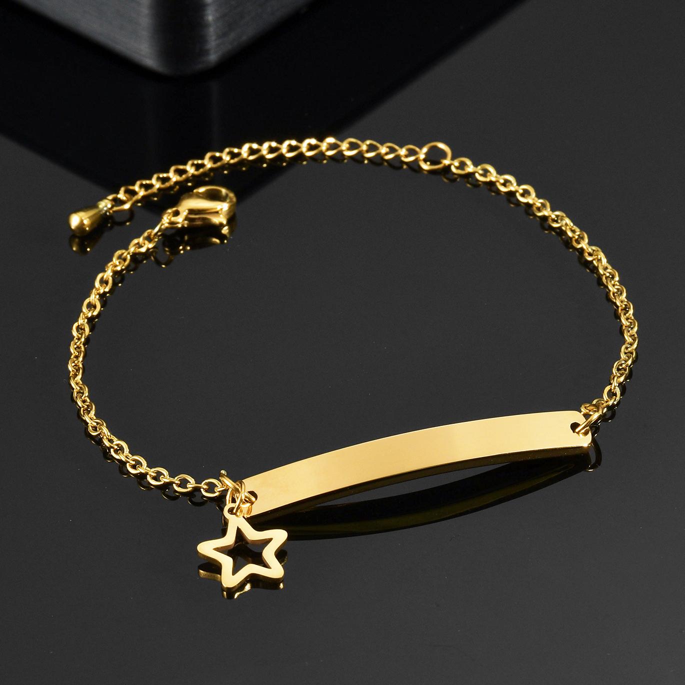 Atoztide Personalized Engrave Name Bracelet For Men Women Kids Stainless Steel Heart Adjustable Figaro Chain Family Jewelry Gift Silver color&No engrave
Atoztide Personalized Engrave Name Bracelet For Men Women Kids Stainless Steel Heart Adjustable Figaro Chain Family Jewelry Gift Silver color&No engrave