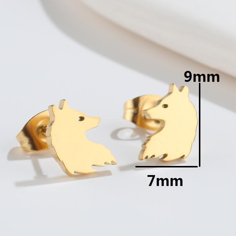 Cute Dinosaur Stainless Steel Stud Earrings For Men Women Small Unicorn Animal Multiple Earings Accessories Unique Gifts rose gold
Cute Dinosaur Stainless Steel Stud Earrings For Men Women Small Unicorn Animal Multiple Earings Accessories Unique Gifts rose gold