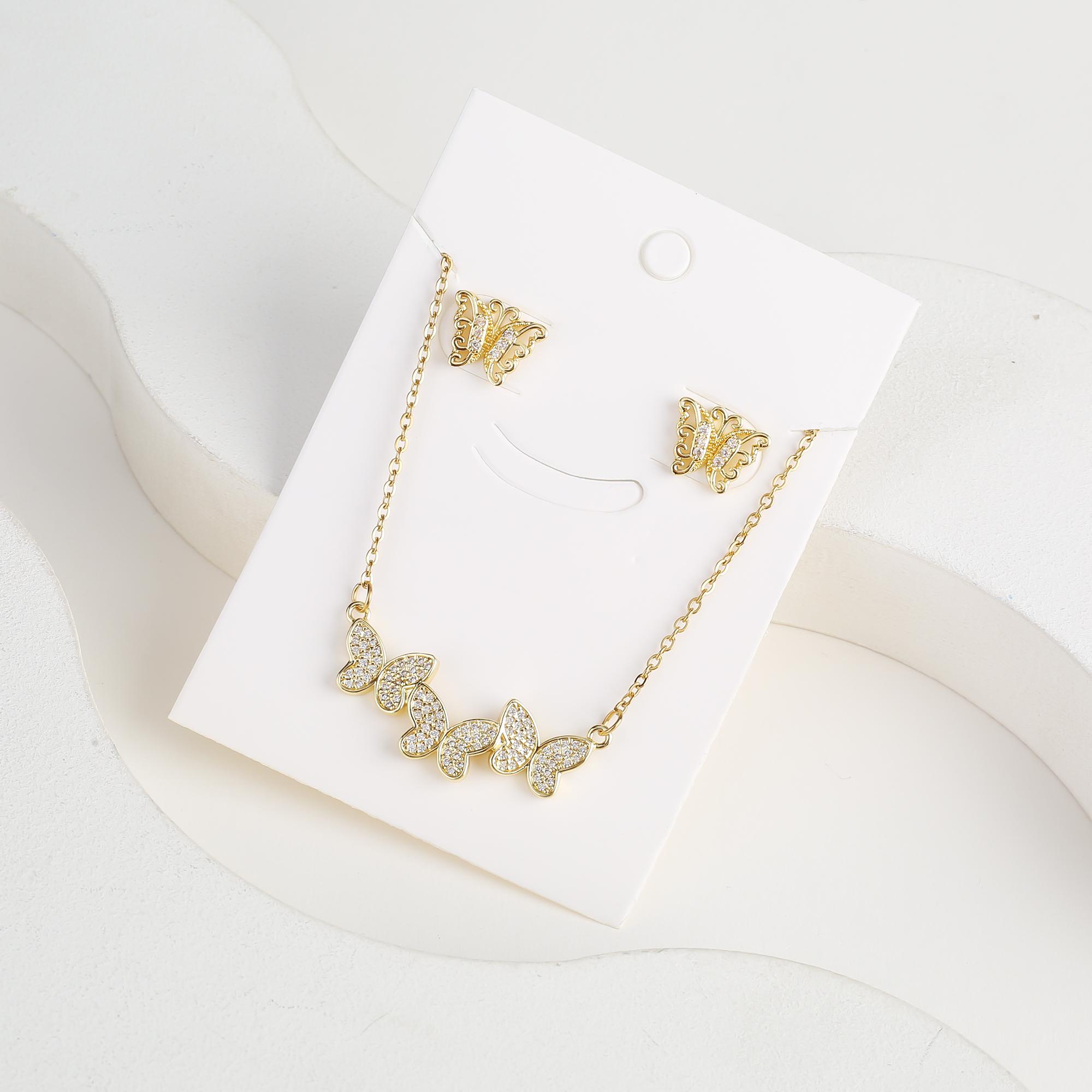 6 Styles New Fashion Zirconia Butterfly Insect Zircon Set Necklace Earrings Temperament Women Girls Party Zircon Birthday Gift
6 Styles New Fashion Zirconia Butterfly Insect Zircon Set Necklace Earrings Temperament Women Girls Party Zircon Birthday Gift