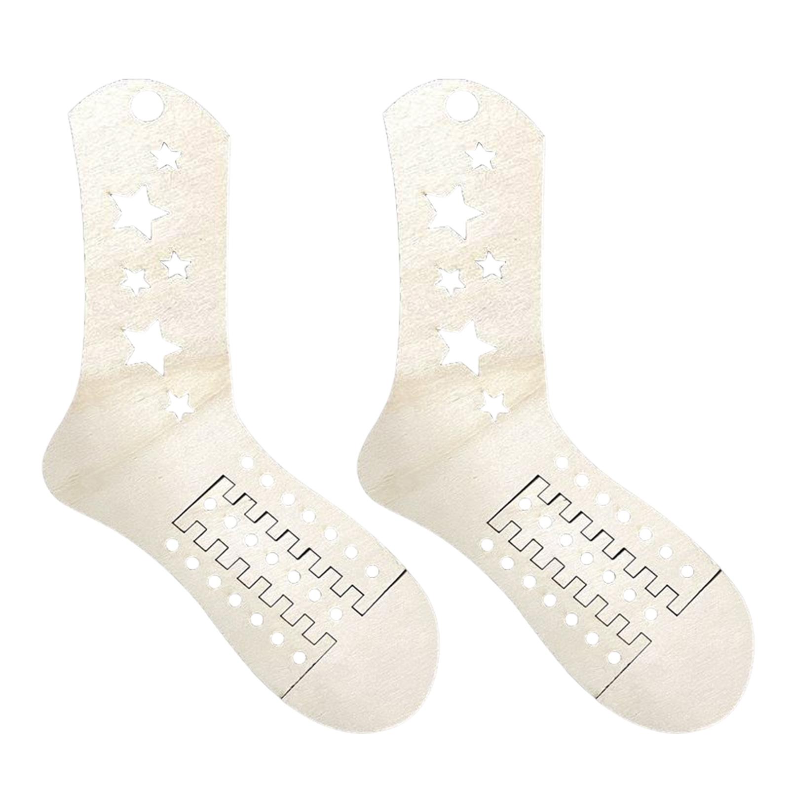 2pcs DIY Knitting Sock Display Stand Adjustable Size Hand-Knitted Sock Stretcher Wooden Craft Lasers Cut Sock Blockers Template As Shown
2pcs DIY Knitting Sock Display Stand Adjustable Size Hand-Knitted Sock Stretcher Wooden Craft Lasers Cut Sock Blockers Template As Shown