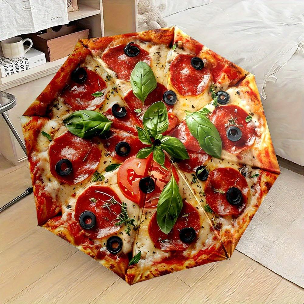 Pizza-Themed Folding Umbrella with Open/Close - Italian Design (Basil, Pepperoni, Olives, Tomato) - Compact Travel Umbrella wi (as the picture,Iron&8K)
Pizza-Themed Folding Umbrella with Open/Close - Italian Design (Basil, Pepperoni, Olives, Tomato) - Compact Travel Umbrella wi (as the picture,Iron&8K)