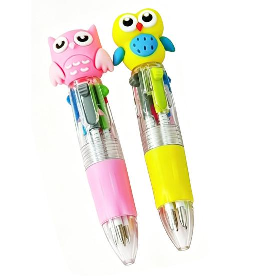 2PCS Ballpoint Pen Portable 4 Colors in One Pen Smooth Writing with Cute Cartoon Doll Top Multicolor Pen for Personal E
2PCS Ballpoint Pen Portable 4 Colors in One Pen Smooth Writing with Cute Cartoon Doll Top Multicolor Pen for Personal E
