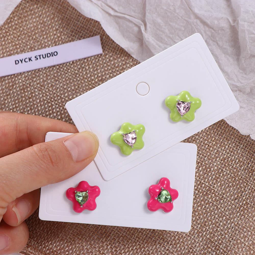 Y2K Sweet Glaze Korean Heart Earrings Flower Earrings Enamel Oil Jewelry Women Stud Earrings
Y2K Sweet Glaze Korean Heart Earrings Flower Earrings Enamel Oil Jewelry Women Stud Earrings
