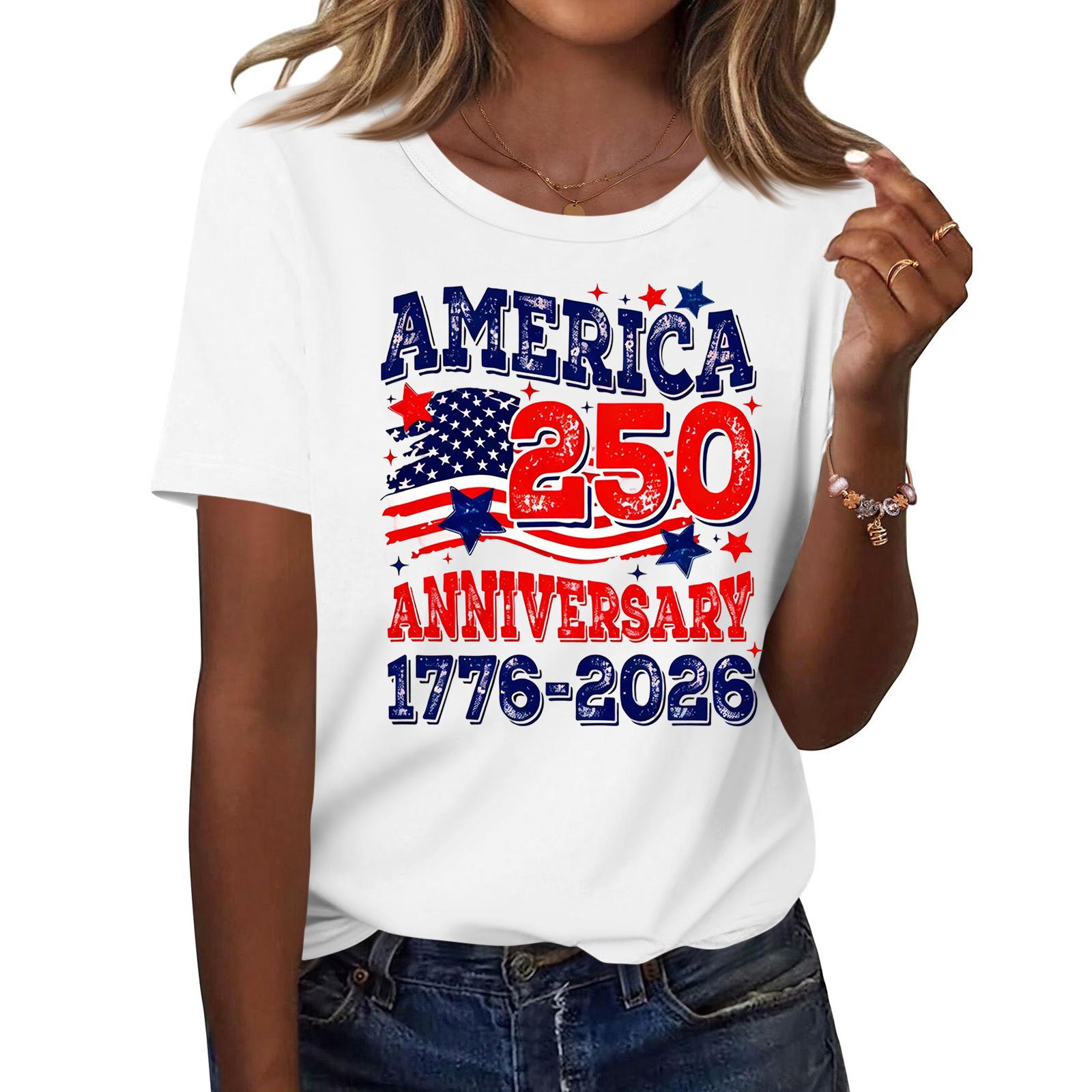 Women s Fashion Casual Printed Short Sleeve Round Neck Pullover Tops S білий
Women s Fashion Casual Printed Short Sleeve Round Neck Pullover Tops S білий