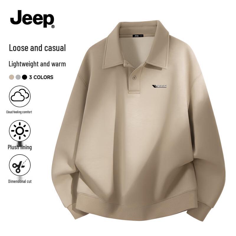 JEEP Men s Fleece-Lined Polo Sweatshirt XL
JEEP Men s Fleece-Lined Polo Sweatshirt XL