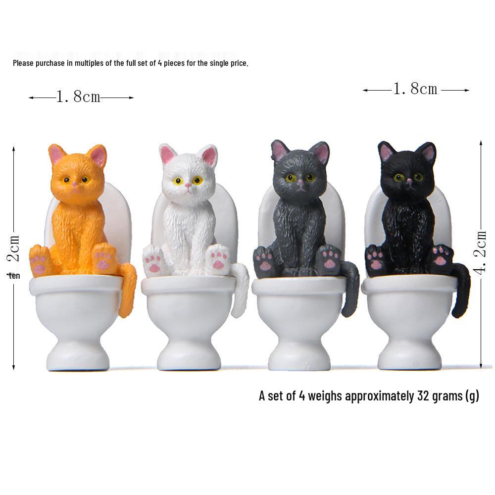 4 Styles Potty Training Cat Figurines for Creative Micro Landscape Scenes Figurine Single Price
4 Styles Potty Training Cat Figurines for Creative Micro Landscape Scenes Figurine Single Price