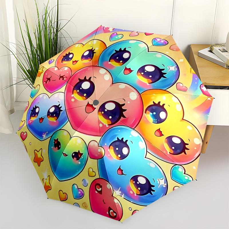 1pc Heart Automatic Folding Umbrella Portable 3-Fold Design with Iron Frame, Perfect for Outdoor Use, Festive Gifts, Travel, Daily Use, and Fans!
1pc Heart Automatic Folding Umbrella Portable 3-Fold Design with Iron Frame, Perfect for Outdoor Use, Festive Gifts, Travel, Daily Use, and Fans!