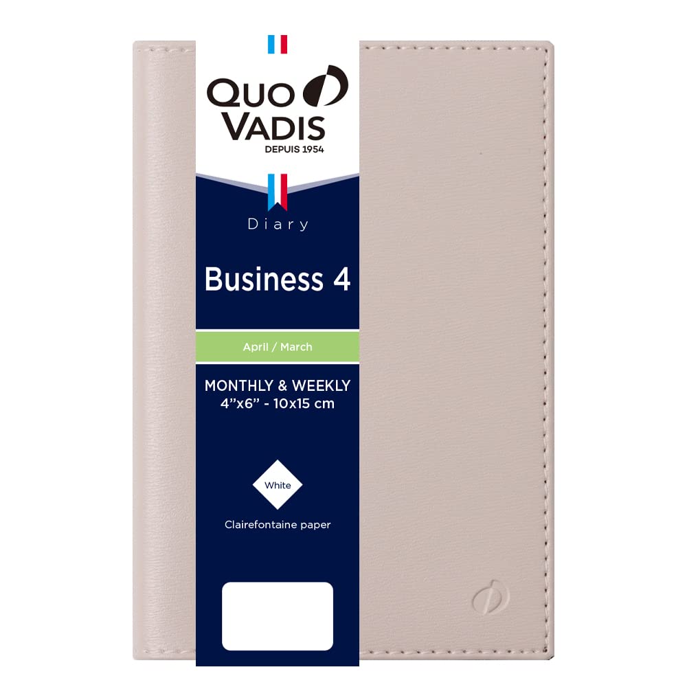 QUOVADIS Diary Business 4 / Soho (Weekly Vertical, A6 Slim Size 10x15cm) Pink Beige qv66305pb
QUOVADIS Diary Business 4 / Soho (Weekly Vertical, A6 Slim Size 10x15cm) Pink Beige qv66305pb