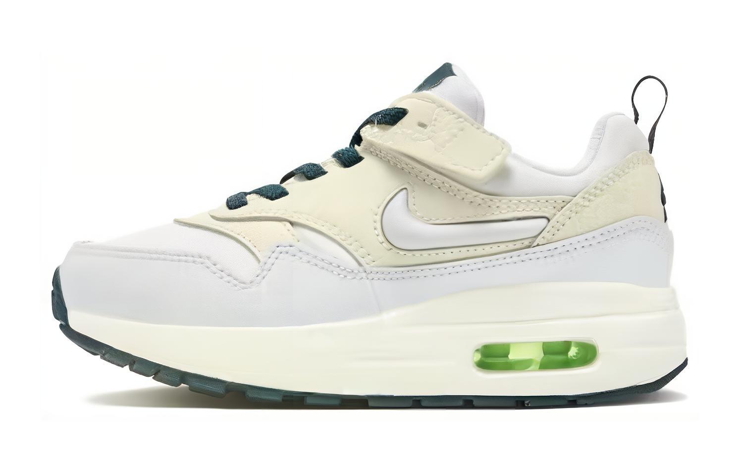 Nike Air Max 1 Comfortable Cushioning, Wear Resistant Low top Kids Running Shoes Ecru Kids FB9583-001 26
Nike Air Max 1 Comfortable Cushioning, Wear Resistant Low top Kids Running Shoes Ecru Kids FB9583-001 26
