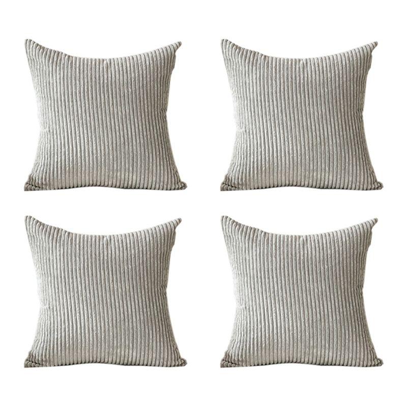 AEE4-Set Of 4 Soft Corduroy Modern Design, Mix And Match With Your Home Decor, Pillow Insert Not Included (45 X 45 Cm) світло-сірий колір
AEE4-Set Of 4 Soft Corduroy Modern Design, Mix And Match With Your Home Decor, Pillow Insert Not Included (45 X 45 Cm) світло-сірий колір