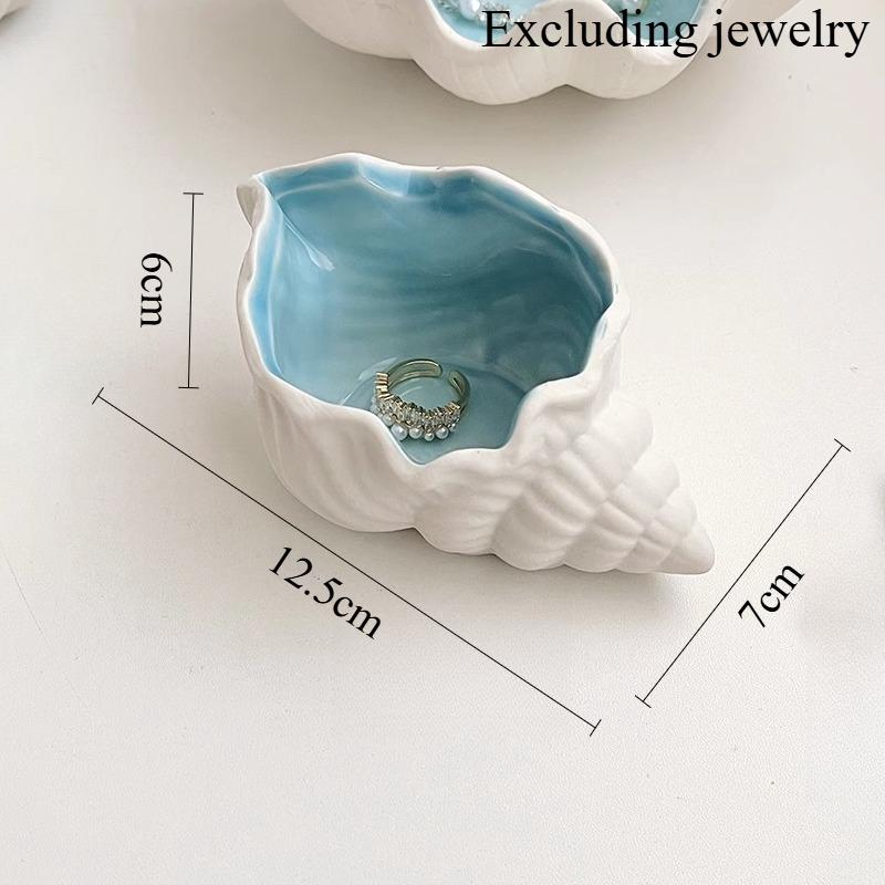 1pc Ceramic Jewelry Storage Box Shell/conch/starfish Jewelry Tray Desktop Ornaments Entrance Key Storage Tray Excluding Jewelry
1pc Ceramic Jewelry Storage Box Shell/conch/starfish Jewelry Tray Desktop Ornaments Entrance Key Storage Tray Excluding Jewelry