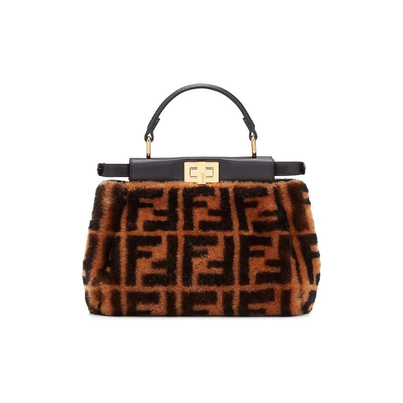 Fendi Peekaboo Iconic Gold Buckle Logo FF Pattern Lambskin Mini Shoulder Crossbody Bag Women Bags Brown Black 8BN244ADC4F0TWL Basic Set (Bag+Dust Bag)
Fendi Peekaboo Iconic Gold Buckle Logo FF Pattern Lambskin Mini Shoulder Crossbody Bag Women Bags Brown Black 8BN244ADC4F0TWL Basic Set (Bag+Dust Bag)