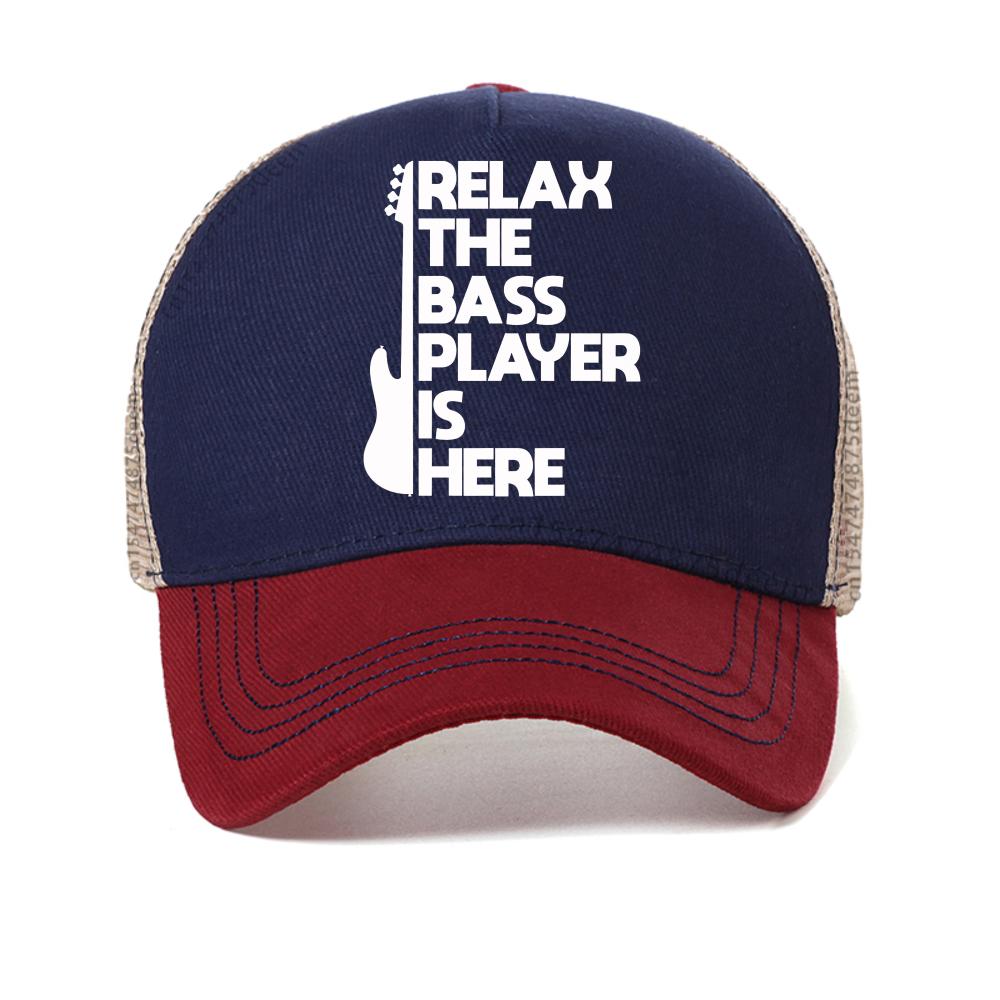 Relax The Bass Player Is Here baseball cap Guitar Men s Graphic print caps fashion Sunscreen mesh Snapback hat cool trucker hats Adjustable красный
Relax The Bass Player Is Here baseball cap Guitar Men s Graphic print caps fashion Sunscreen mesh Snapback hat cool trucker hats Adjustable красный