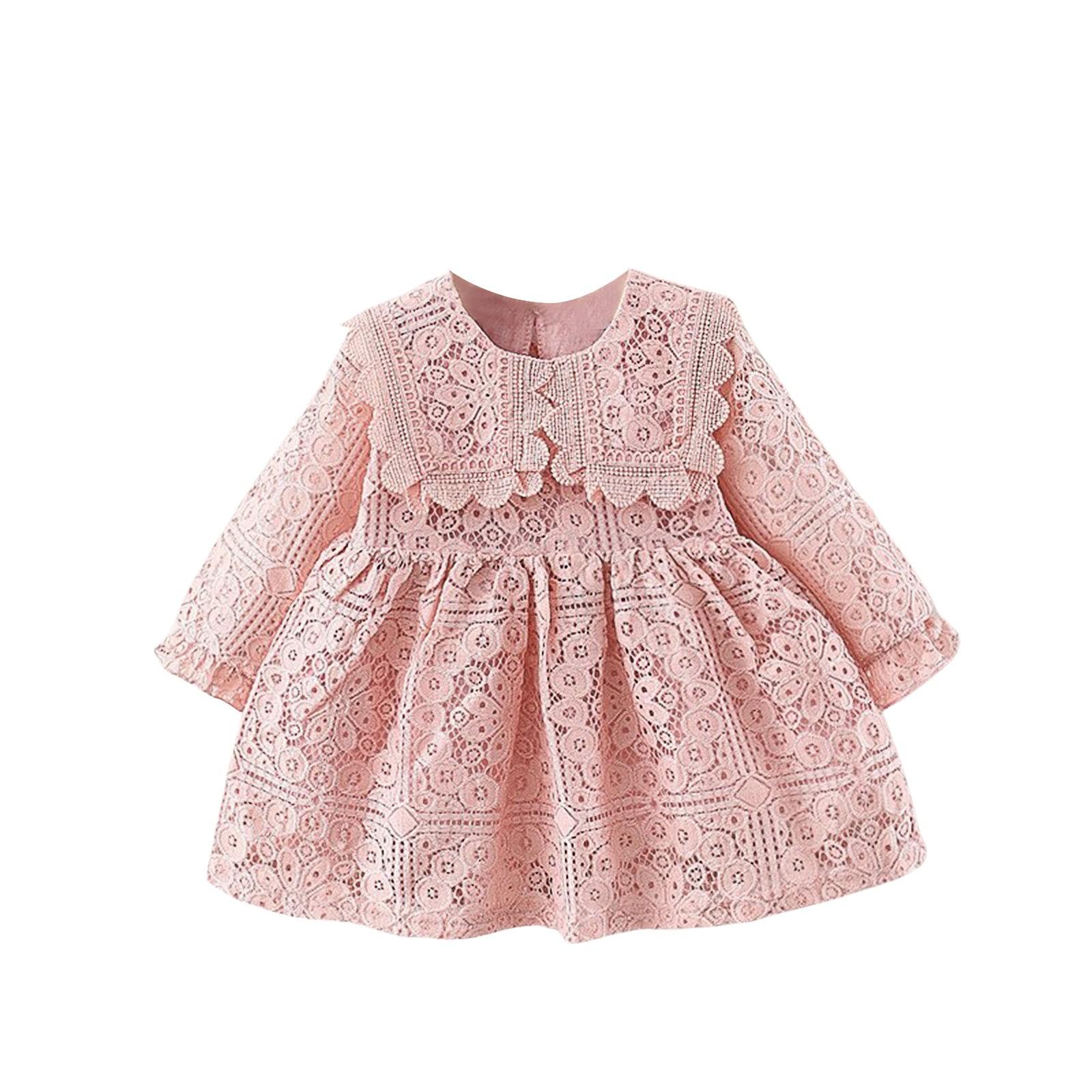 Миле дівоче плаття принцеси з довгими рукавами з рюшами, однотонне, з латками з мережива 6 рожевий
Миле дівоче плаття принцеси з довгими рукавами з рюшами, однотонне, з латками з мережива 6 рожевий