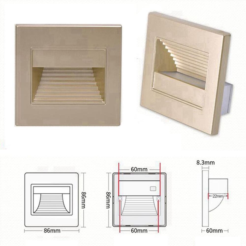 LED Wall Lamp Radar Sensor Stair Light Embedded Nightlight 86x86 Step Light with 86 Box Corridor Lights Foyer Kitchen
LED Wall Lamp Radar Sensor Stair Light Embedded Nightlight 86x86 Step Light with 86 Box Corridor Lights Foyer Kitchen