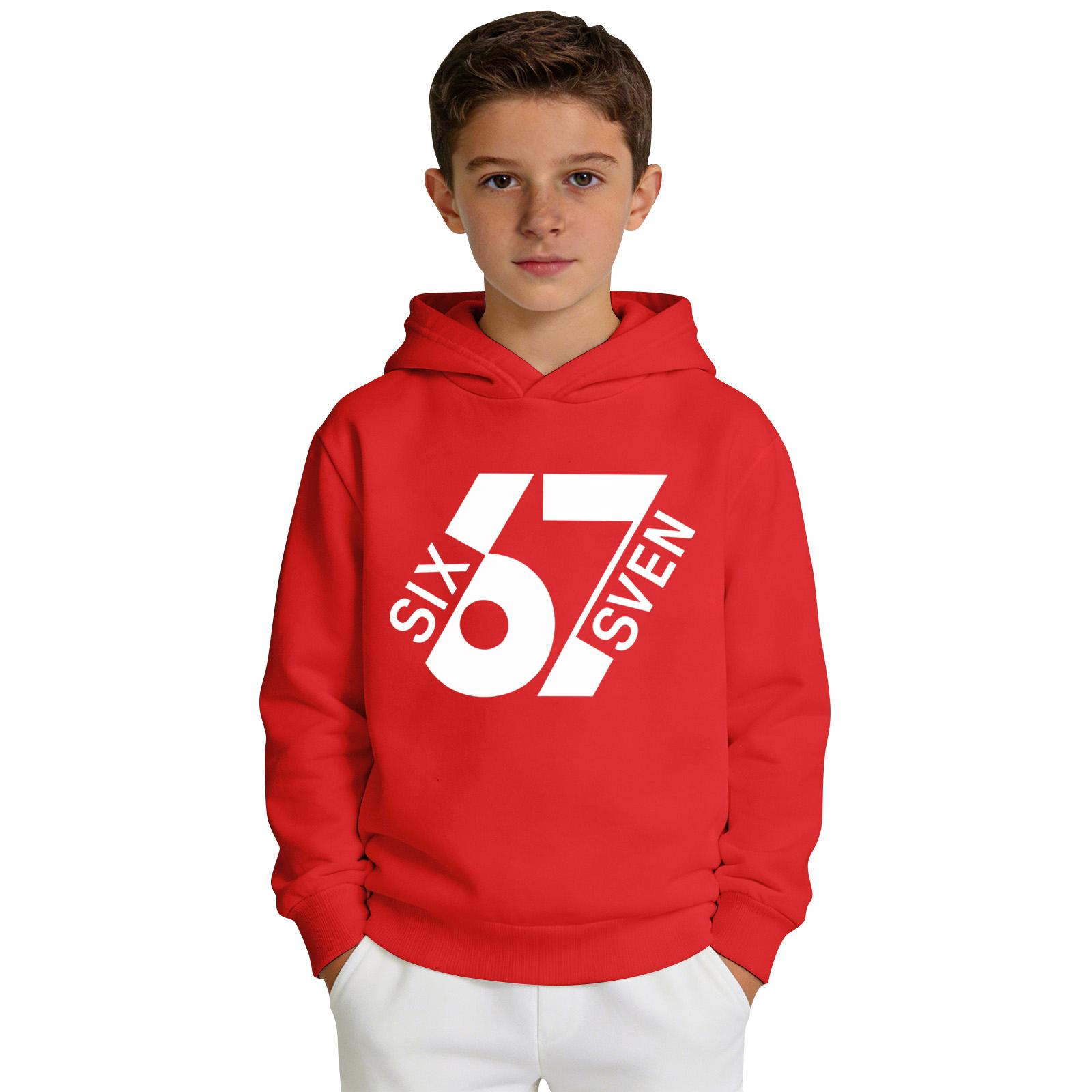 Boys Hooded Sweatshirt Long Sleeve Pullover Casual Sportswear with Printed Logo Front Pocket Comfortable Fit 140 червоний
Boys Hooded Sweatshirt Long Sleeve Pullover Casual Sportswear with Printed Logo Front Pocket Comfortable Fit 140 червоний