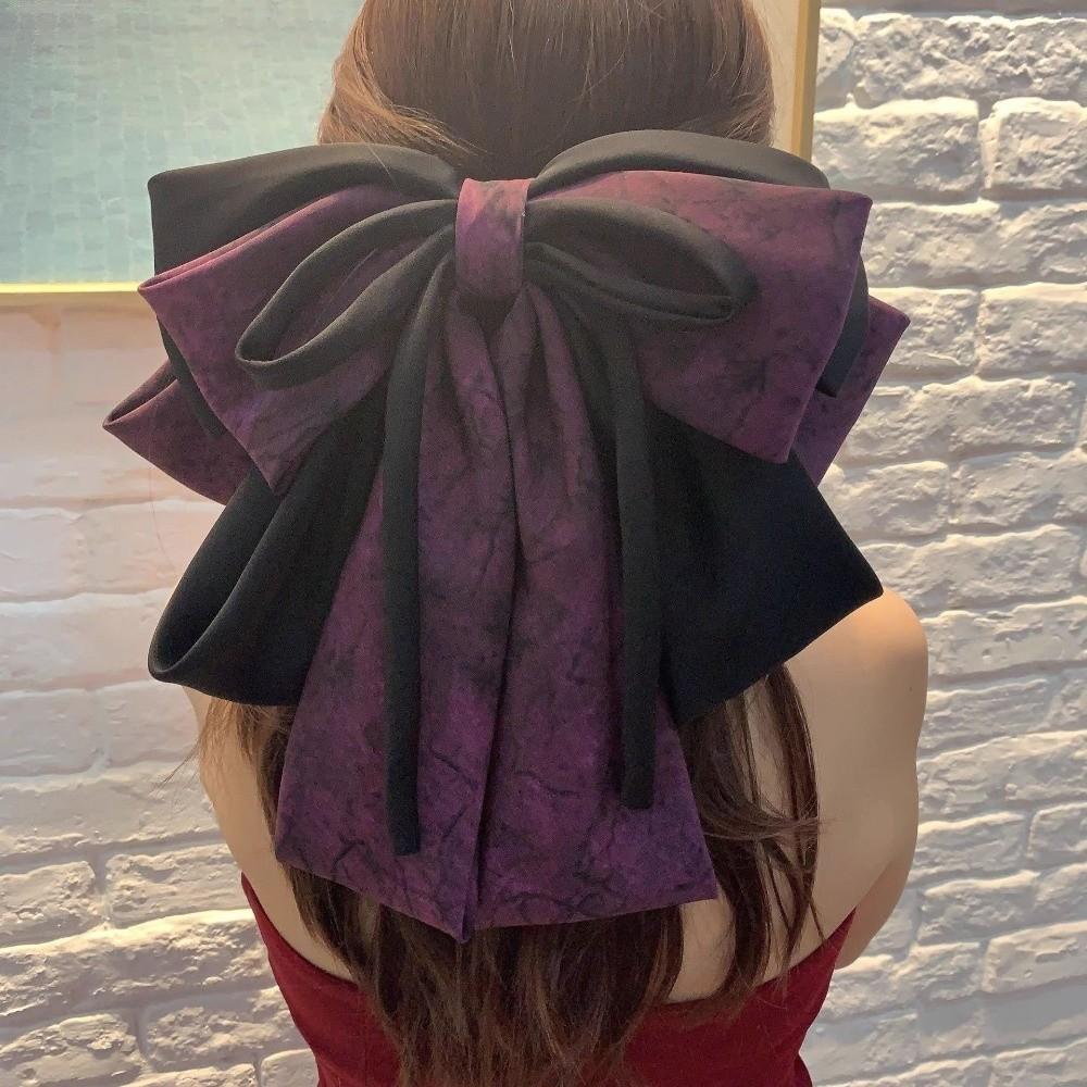 Fashion Extra Large Bow Hair Clip Colorful Long Ribbon Satin Bowknot Barrettes Multi Layers Elegant Spring Clip Headwear фиолетовый
Fashion Extra Large Bow Hair Clip Colorful Long Ribbon Satin Bowknot Barrettes Multi Layers Elegant Spring Clip Headwear фиолетовый