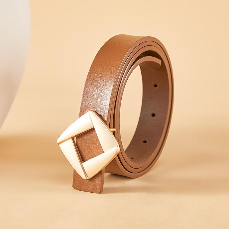 Женский ремень из цельной кожи с гладкой пряжкой для женщин, квадратная пряжка из цинкового сплава, корейский кожаный тонкий ремень 105cm
Женский ремень из цельной кожи с гладкой пряжкой для женщин, квадратная пряжка из цинкового сплава, корейский кожаный тонкий ремень 105cm