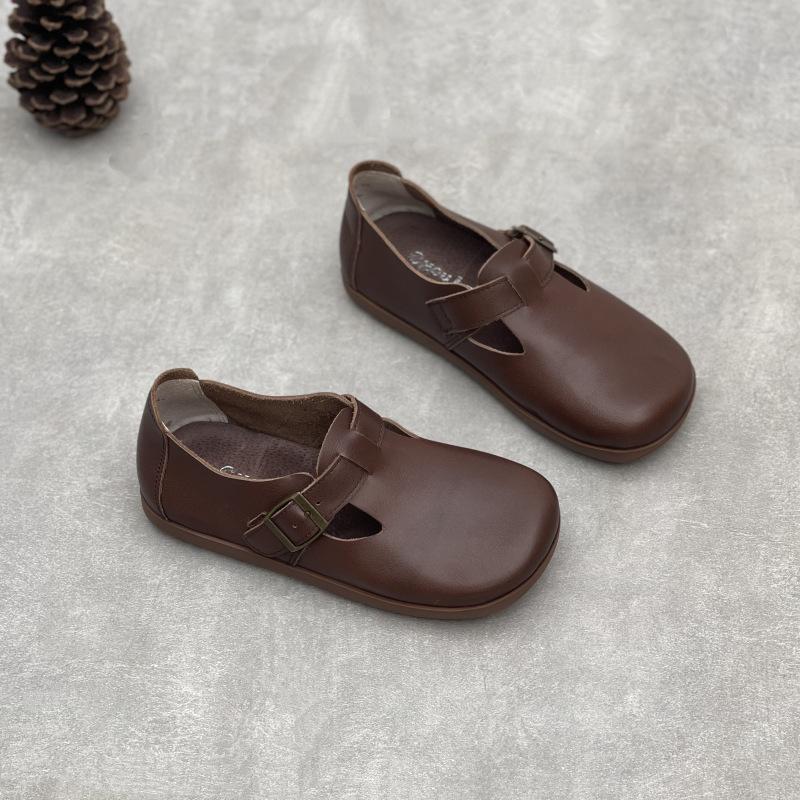 Ретро Однопальцевые, На плоской подошве, С низким верхом, Повседневные и Универсальные Женские туфли из мягкой кожи 35 кофейный
Ретро Однопальцевые, На плоской подошве, С низким верхом, Повседневные и Универсальные Женские туфли из мягкой кожи 35 кофейный