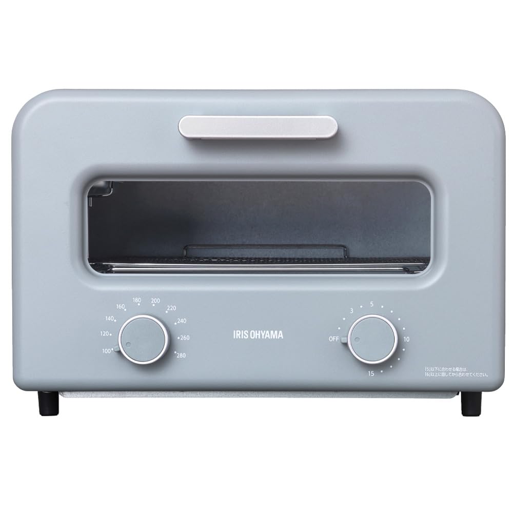 Iris Ohyama Toaster Oven 4 Pieces Steam Temperature Adjustment Timer Far Infrared Carbon Heater Stone Gray SOT-401-H 
Iris Ohyama Toaster Oven 4 Pieces Steam Temperature Adjustment Timer Far Infrared Carbon Heater Stone Gray SOT-401-H