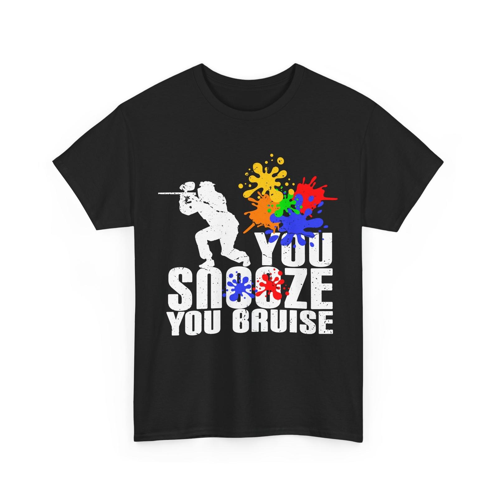Paintball Player Shirt, You Snooze You Bruise Paintballer Women, Men T-Shirt Mens Womens Tees Top 2XL
Paintball Player Shirt, You Snooze You Bruise Paintballer Women, Men T-Shirt Mens Womens Tees Top 2XL