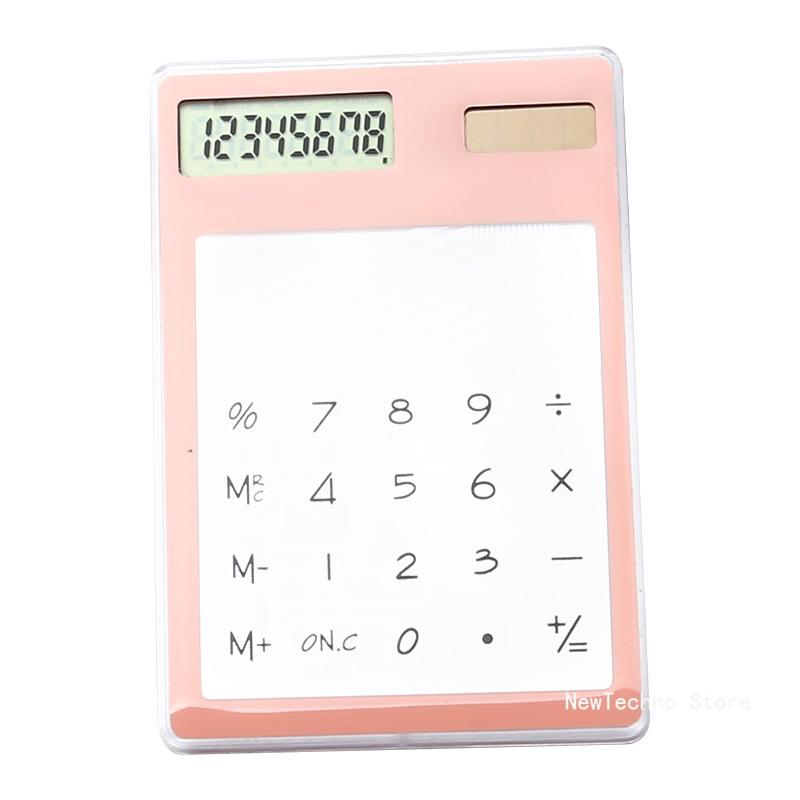 Portable LCD 8 Digit Touch Screen Ultra slim Transparent Solar Calculator Clear Scientific Calculator Student School Office рожевий
Portable LCD 8 Digit Touch Screen Ultra slim Transparent Solar Calculator Clear Scientific Calculator Student School Office рожевий