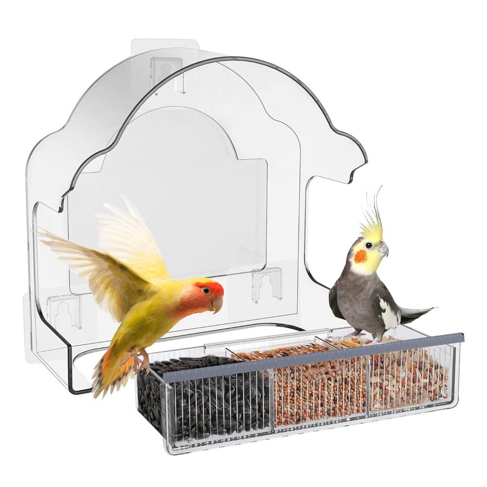 Window Bird Feeder Removable Tray Clear Weatherproof Acrylic Wild Bird Feeders For Garden Balcony Backyard Wildlife Viewing серый
Window Bird Feeder Removable Tray Clear Weatherproof Acrylic Wild Bird Feeders For Garden Balcony Backyard Wildlife Viewing серый