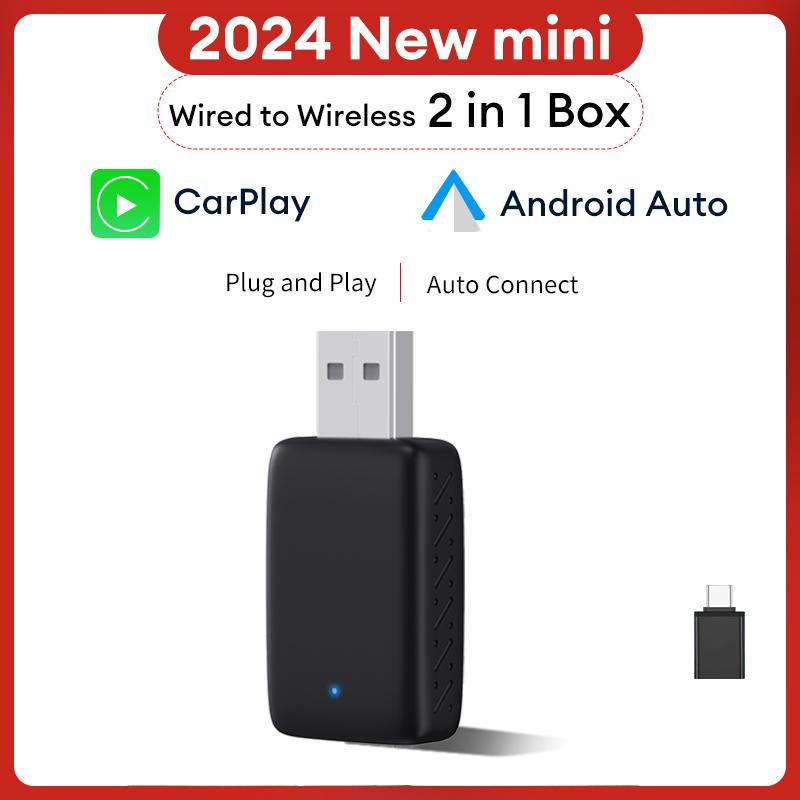 XUDA 2in1 Wireless Carplay Adapter Android Auto Smart Dongle Mini Box Plug And Play For Volvo Benz Cadillac Jeep Lexus Buick VW
XUDA 2in1 Wireless Carplay Adapter Android Auto Smart Dongle Mini Box Plug And Play For Volvo Benz Cadillac Jeep Lexus Buick VW
