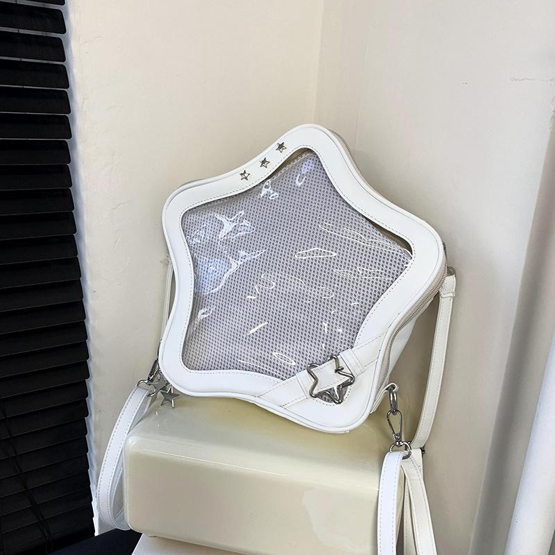 Transparent Badge Display Bag Star Crossbody Bag Anime Role-Playing Comic Con Accessories for Hold Badge Keychains Cosplay Fans білий
Transparent Badge Display Bag Star Crossbody Bag Anime Role-Playing Comic Con Accessories for Hold Badge Keychains Cosplay Fans білий