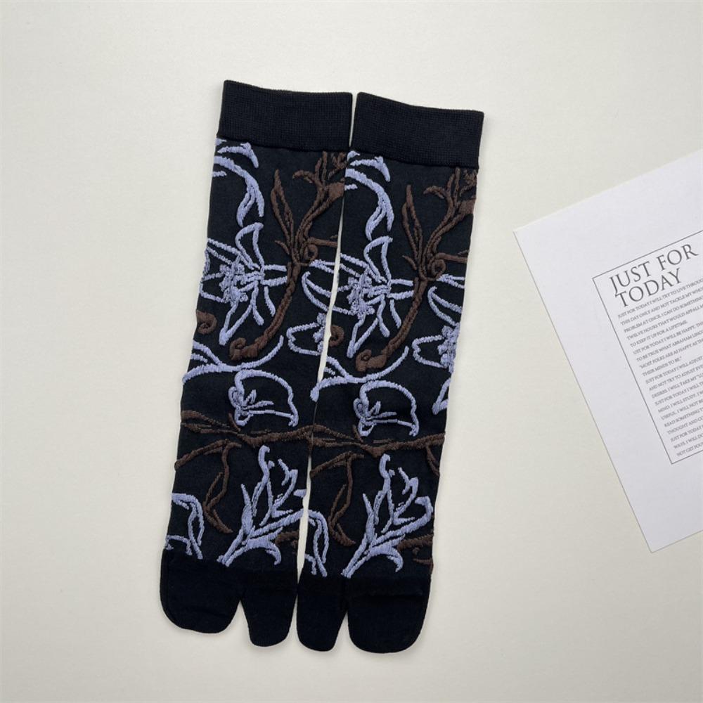 1 Pair Versatile Japanese Style Split Toe Socks Flower Pattern Breathable Tabi Socks Retro Relief Comfortable Two-Toed Socks One Size чорний
1 Pair Versatile Japanese Style Split Toe Socks Flower Pattern Breathable Tabi Socks Retro Relief Comfortable Two-Toed Socks One Size чорний