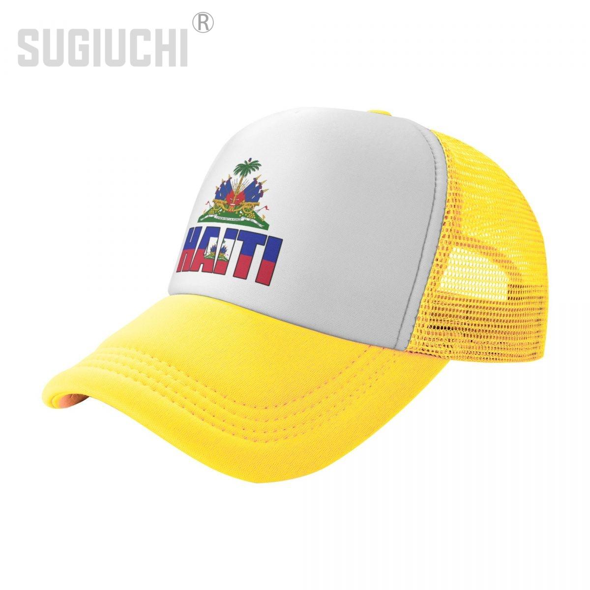 Сетчатая кепка, шляпа с буквенным флагом Гаити, эмблема дальнобойщика, подарок на день рождения для унисекс, WoUnisex, рожденные для всех людей, бейсбольные кепки в стиле ретро, крутые One Size