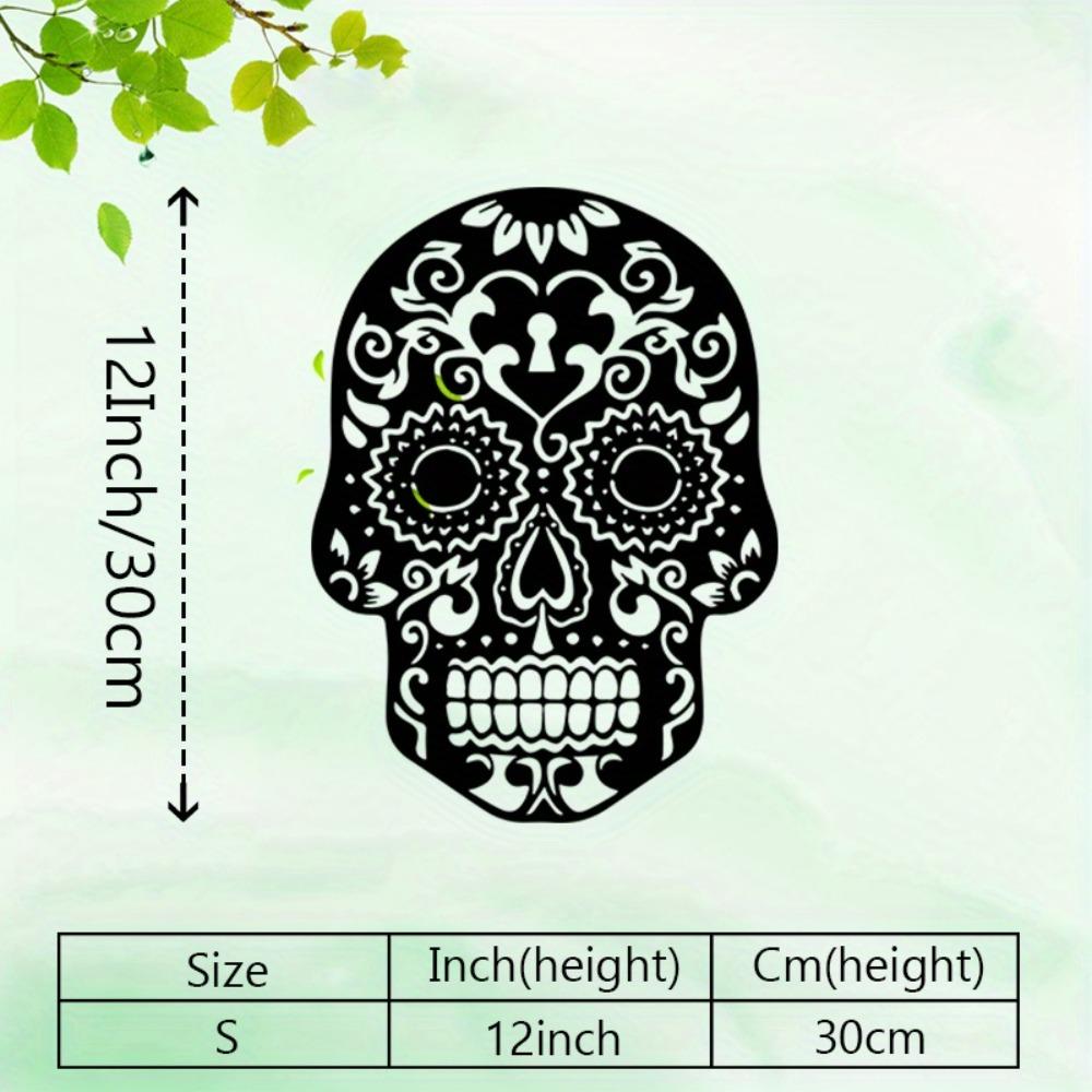 Vintage Sugar Skull Metal Wall Art, Black White Floral Iron Decor, Powder Coated Durable Mural for Living Room Gothic Home, Halloween Christmas Gift S/30CM/12Inch
Vintage Sugar Skull Metal Wall Art, Black White Floral Iron Decor, Powder Coated Durable Mural for Living Room Gothic Home, Halloween Christmas Gift S/30CM/12Inch