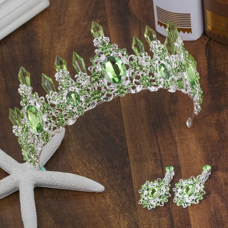 Baroque Blue Green Red Crystal Bridal Tiara Crowns Magnificent Rhinestone Diadem for Princess Headpiece Wedding Hair Accessories срібні зелений колір
Baroque Blue Green Red Crystal Bridal Tiara Crowns Magnificent Rhinestone Diadem for Princess Headpiece Wedding Hair Accessories срібні зелений колір