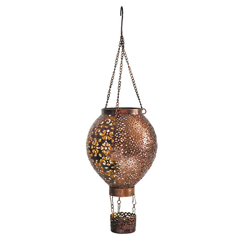 Solar Powered Hot Air Balloon Lantern 600mAh Metal Glowing Hollow Lantern Retro Hot Air Balloon Light for Birthday Holiday Party
Solar Powered Hot Air Balloon Lantern 600mAh Metal Glowing Hollow Lantern Retro Hot Air Balloon Light for Birthday Holiday Party