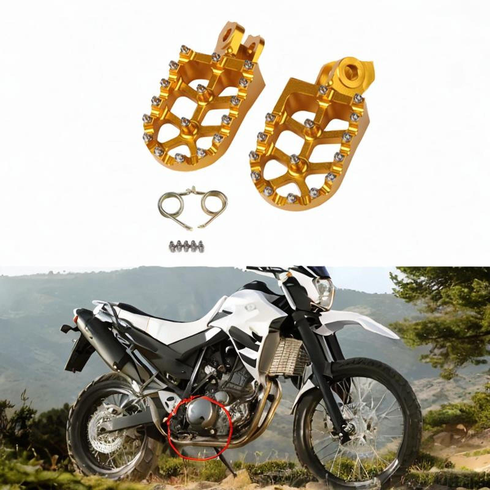 Комплект подножек для мотоцикла для RM125 2004 Совместимый со сменной педалью золотой
Комплект подножек для мотоцикла для RM125 2004 Совместимый со сменной педалью золотой