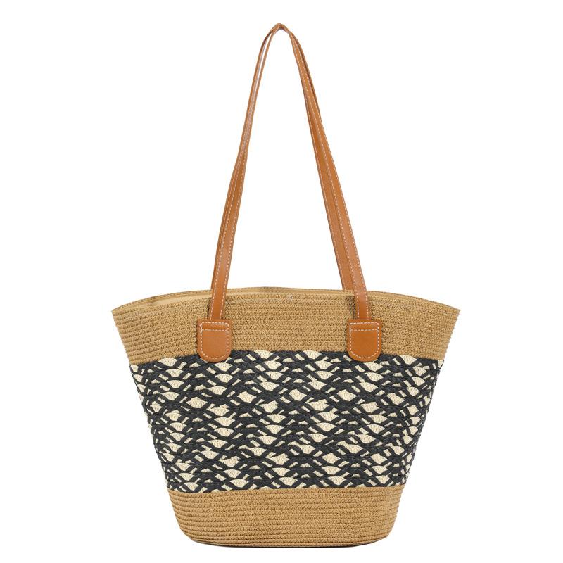 Women s bag Korean version of summer new fashion woven design striped contrasting color women s armpit bag women s shoulder handbag
Women s bag Korean version of summer new fashion woven design striped contrasting color women s armpit bag women s shoulder handbag