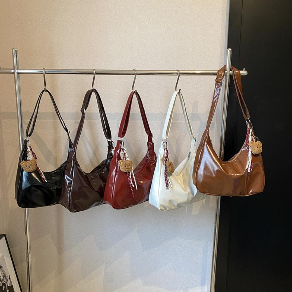 Korean Style Hobo Bag Zipper Women s Handbag Simple PU Leather Shoulder Bag Lady чорний
Korean Style Hobo Bag Zipper Women s Handbag Simple PU Leather Shoulder Bag Lady чорний