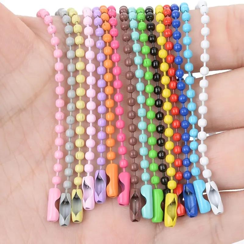 10/50pcs Colorful Ball Bead Chain Fits Key Chain Dolls Label Hand Tag Connector For DIY Bracelet Jewelry Making Accessorise 12cm 10pcs
10/50pcs Colorful Ball Bead Chain Fits Key Chain Dolls Label Hand Tag Connector For DIY Bracelet Jewelry Making Accessorise 12cm 10pcs