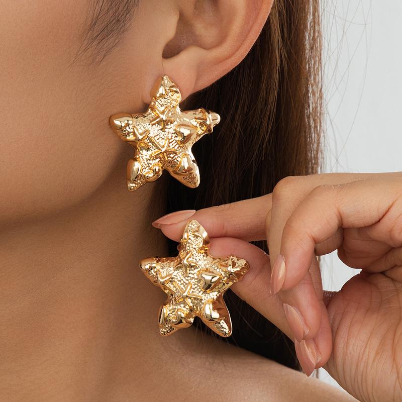 Fashion Metal Flower Irregular Stud Earrings for Women Exaggerated Drip Oil Maple Leaves Design Sense Earrings Romantic Zircon
Fashion Metal Flower Irregular Stud Earrings for Women Exaggerated Drip Oil Maple Leaves Design Sense Earrings Romantic Zircon