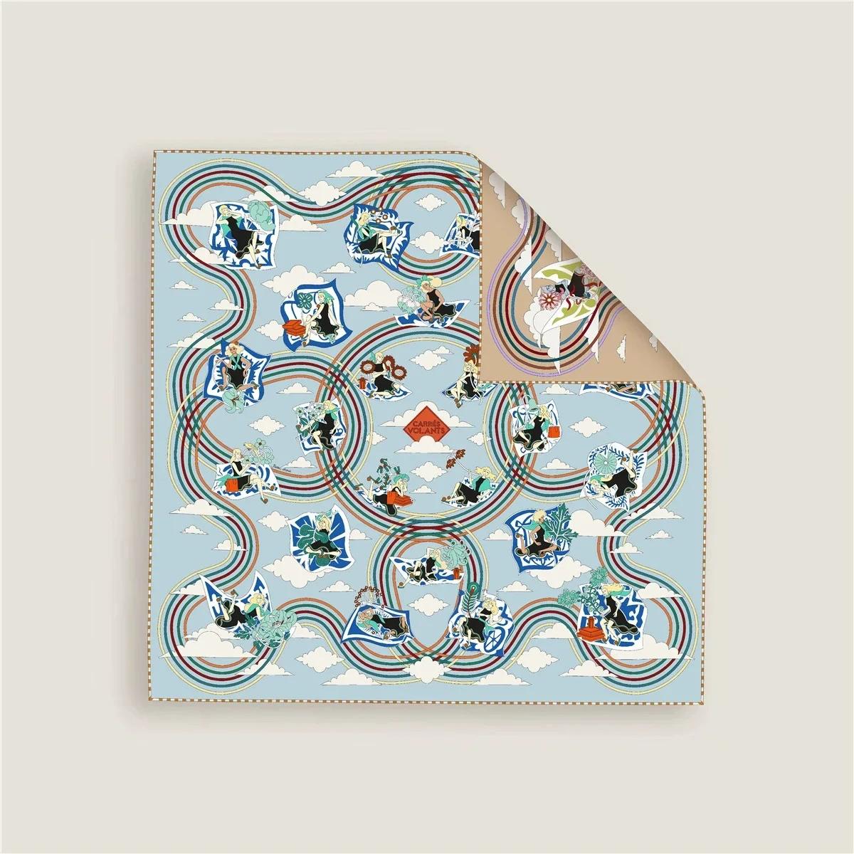 2025 New Two-sided Fashion Elegent Shawl Square Scarf For Women Twill Print Headband Hijab Neckerchief Female Head Wraps Bandana циан
2025 New Two-sided Fashion Elegent Shawl Square Scarf For Women Twill Print Headband Hijab Neckerchief Female Head Wraps Bandana циан